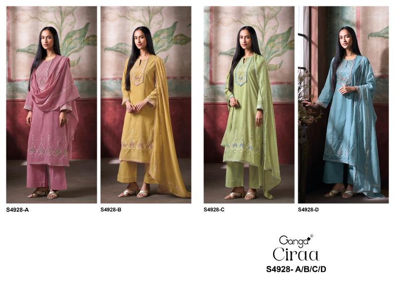 Ganga ciraa 4928 dress material wholesale price